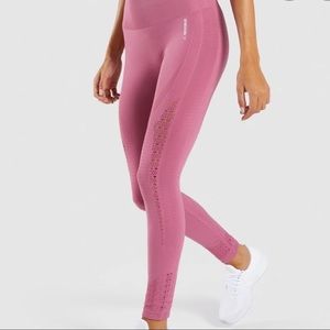Gymshark Energy + Seamless Leggings in Dusty Pink